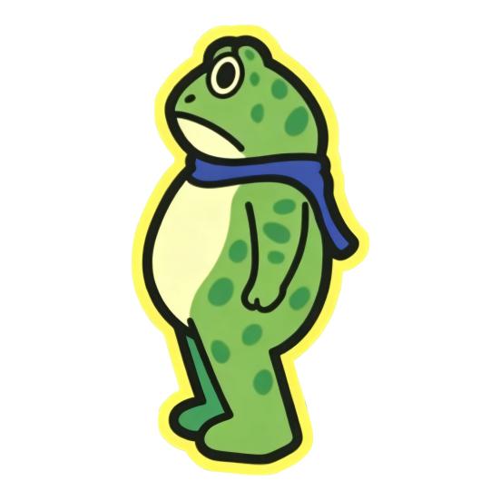 1/5/10/20/50/100Pcs Resist Frog Sticker Waterproof PVC Frog Meme Sticker Cell Phone Laptop Computer Helmet Water Bottle Decorative Animal Decal