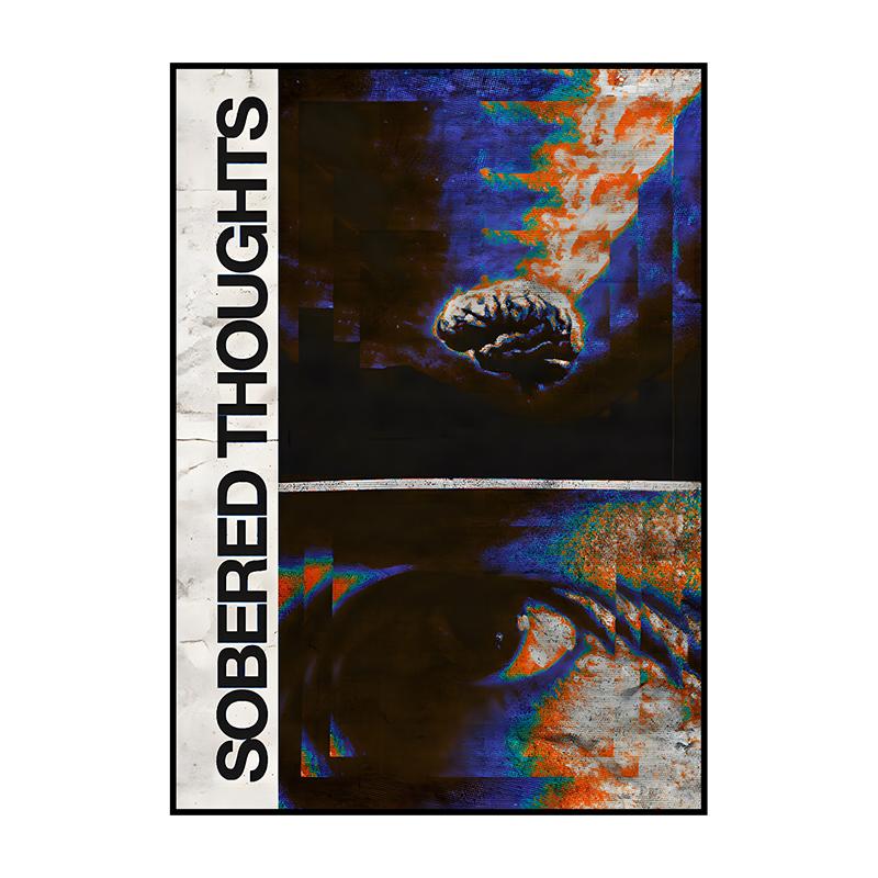 Vintage Abstract Sober Thoughts Classic Posters Print Mindstate Wall Art Canvas Painting for Living Room Bedroom Home Decor
