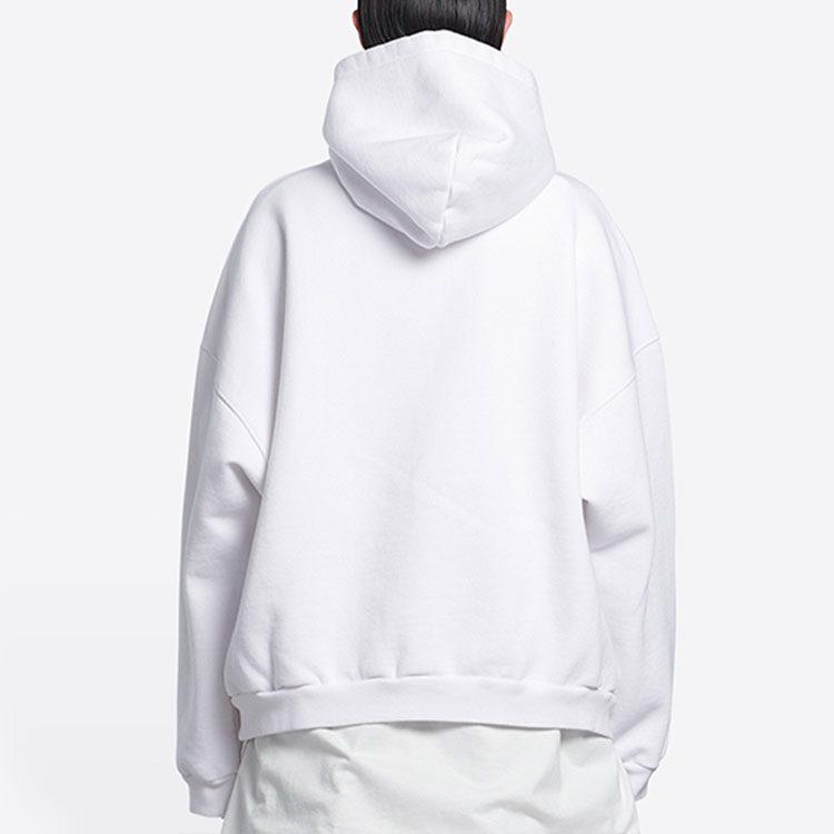 Balenciaga Wide Fit Hoodie 'White/Bubblegum' 675003TLVF29014