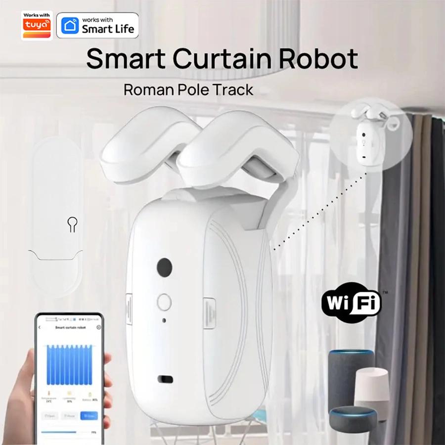 Electric Curtain Motor, Smart Home Curtain Assistant, Graffiti Mobile Phone Remote Control, Automatic Intelligence