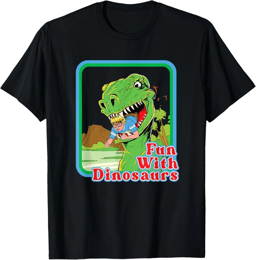 Hilarious Fun With Dinosaurs Vintage Child Game T- Shirt