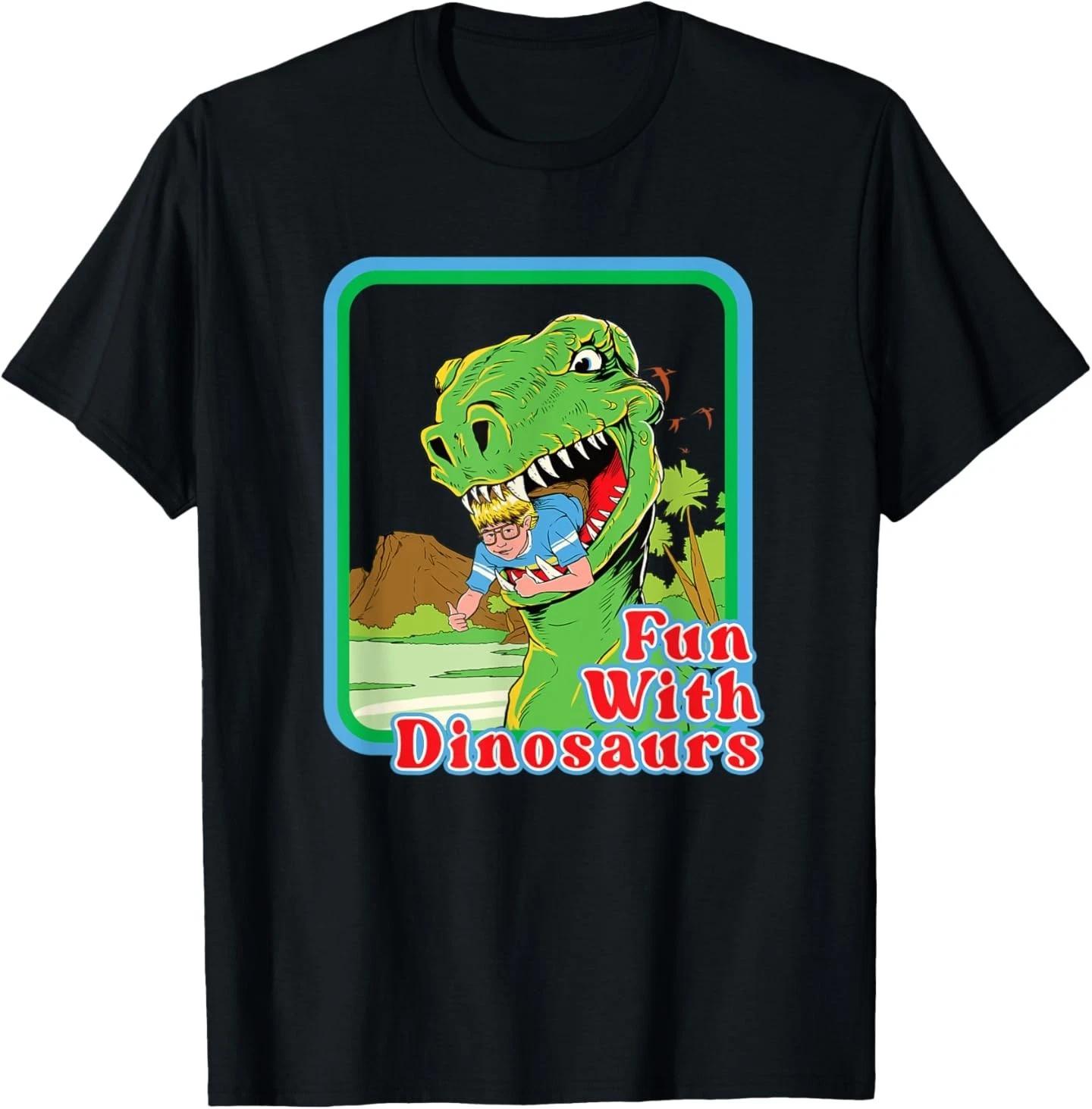 

Hilarious Fun With Dinosaurs Vintage Child Game T- Shirt 2XL