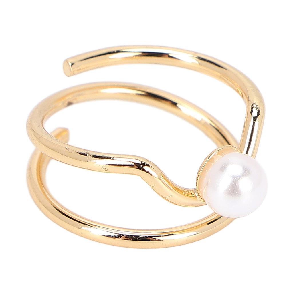 Pearl Finger Nail Knuckle Rings Stylish and Simple Copper Fingertip Jewelry for Women Girls