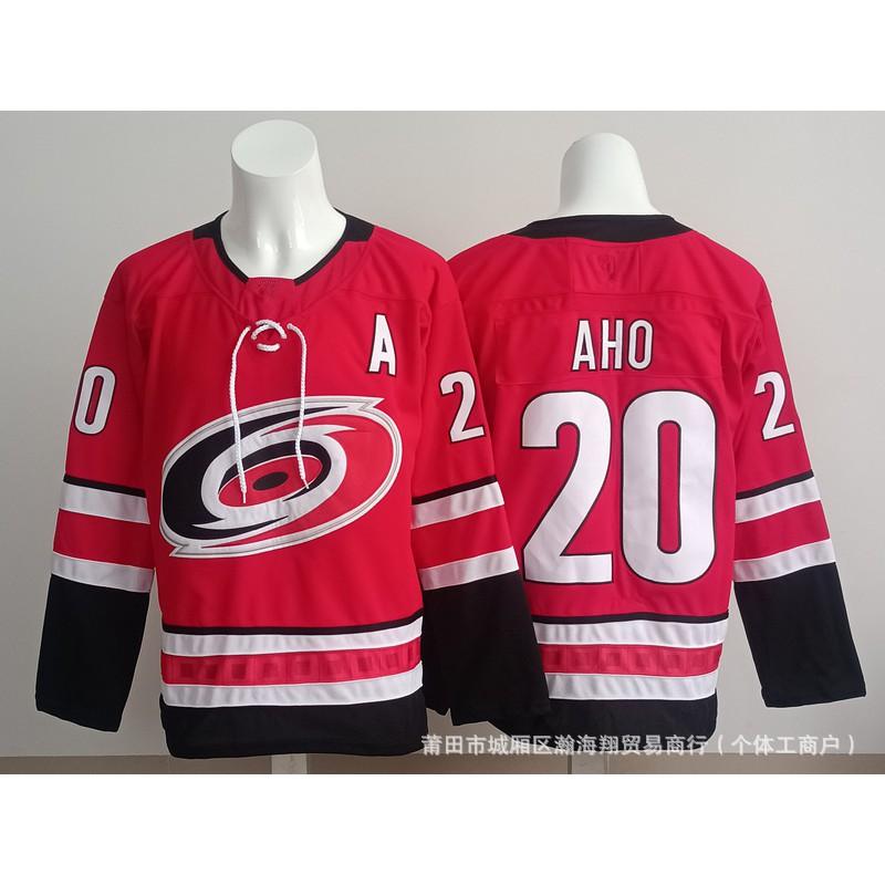 Hokejový dres Pánský Dlouhý Rukáv Ledový Uniforma S Vyšívanými Čísly 20 24 37 Styl Týmu Hurricanes
