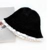 Lace Hat for Women Autumn and Winter Knitted Fisherman Hat  Korean Face Showing Small Woolen Hat Warm and Lazy Wind Basin Hat  Trendy