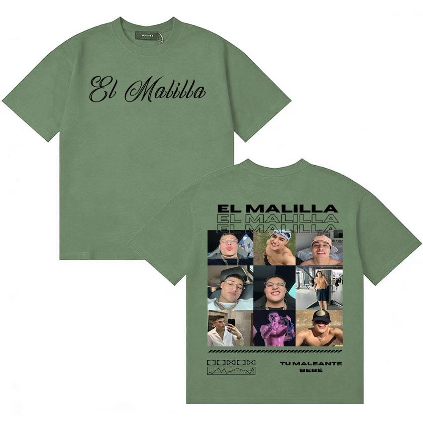 

Singer El Malilla Album 2025 Tu Maliante Bebe Tshirts Unisexs Women Harajuku Oversized Tshirts Summer Loose Shortsleeved Tshirt 4XL