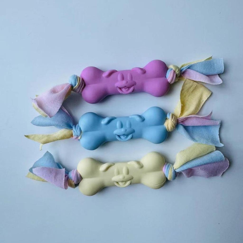 Durable TPR Teething Dog Toys for Golden Retrievers and Corgis - Bite-Resistant Cleaning Sticks and Balls