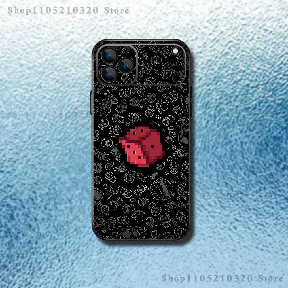B-Binding of Isaac Phone Case For iPhone 17,16,15,14,13,12,11 ,Pro Max,XS,X,XR,SE,Mini,8,7,Soft Silicone Black Cover