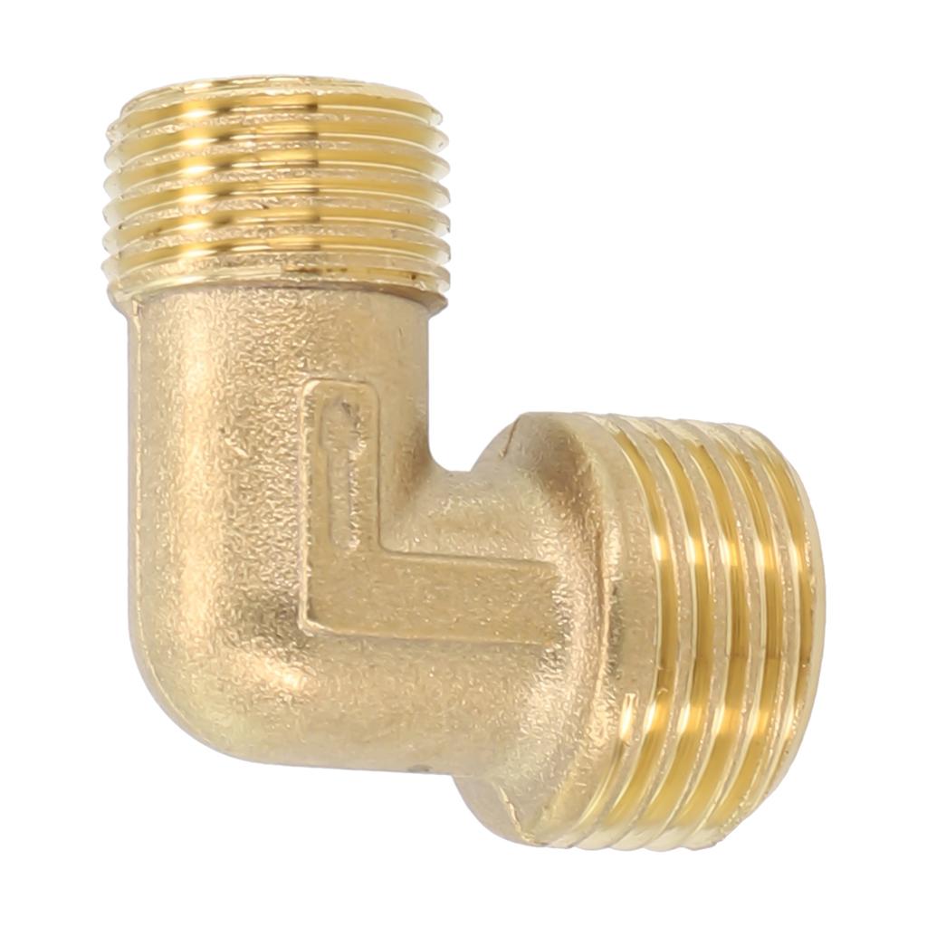 Male Thread Brass Check Valve Elbow Coupler Connector 20.5*16.5mm 90 Degree Oil-free Air Compressor Accessories