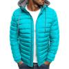 Men's Hooded Zipper Cotton Clothing Winter Casual Warm Jacket Winter Clothing Top