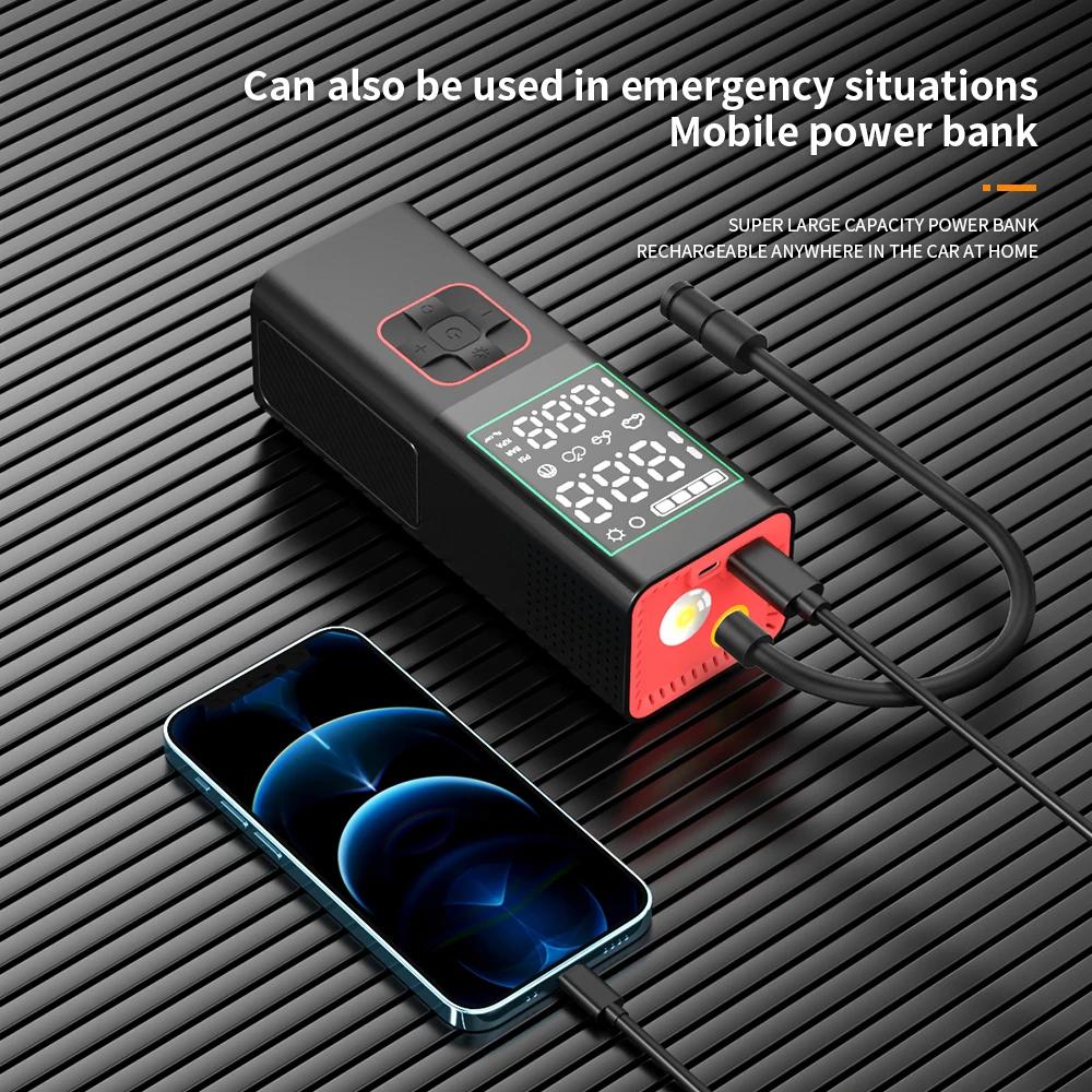 Portable Car Air Compressor Portable Tire Inflator 160PSI Smart Digital Electric Inflatable Pump For Car Bicycle Boat Air Pumps