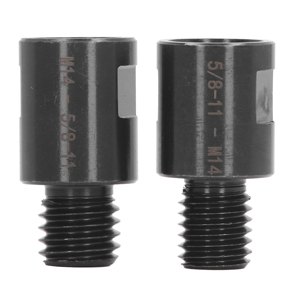2Pcs Thread Adapter Thread Conversion Adapter 5 8in to M14 M14 to 5 8in for Lathe Drill