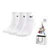 Nike Ankle Socks Unisex [3 Pack] White SX4706-101
