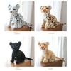 Soft Simulation Snow Leopard Plush Toy Snow Leopard Simulation Cheetah Plush Toy  Kids Doll
