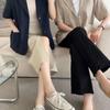 New Arrivals Open Run Women Classic Cotton Linen Pocket Short Sleeve Loose Fit J