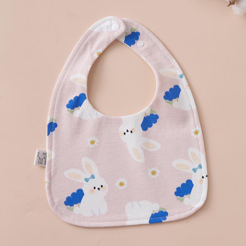 U-Shaped Pure Cotton Bib - Super Soft, Waterproof, Adjustable for Newborns, Ideal for Autumn/Winter