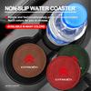 2PCS PU Leather Car Coaster Water Cup Drink Holder Mat Anti-Slip for Citroen C4 Picasso Xsara C5 Aircross Cactus Auto Valve Cap amb123