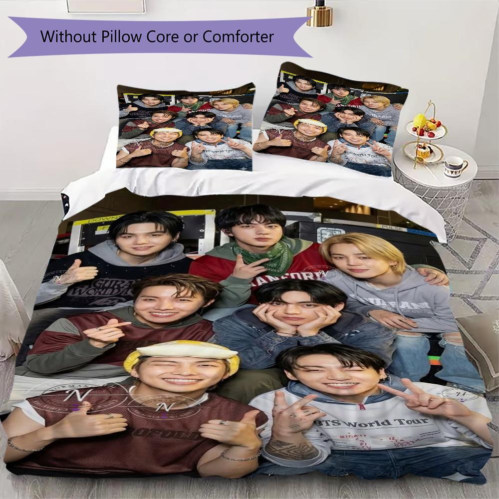Love Love Threepiece Set 1 Duvet Cover 2 Pillowcase Without Core Without Core Soft And Comfortable Bedding Set Duvet Cover And Pillowcase