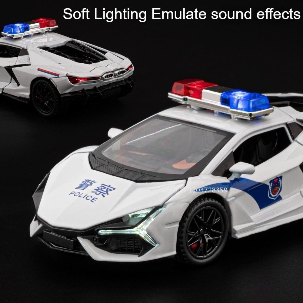 1:32 Revuelto SVJ63 Model Sports Cars Alloy Diecast Simulation Supercars Sound Light Doors Opened Pull Back for Kids Edutainmen
