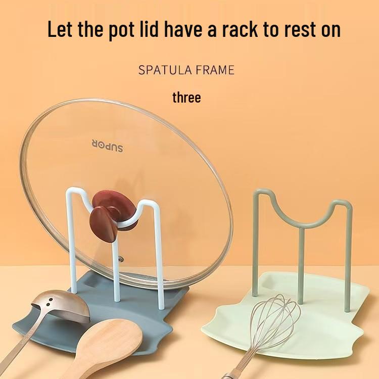 Detachable Kitchen Rack for Pot Lids, Cutting Boards, and Utensils