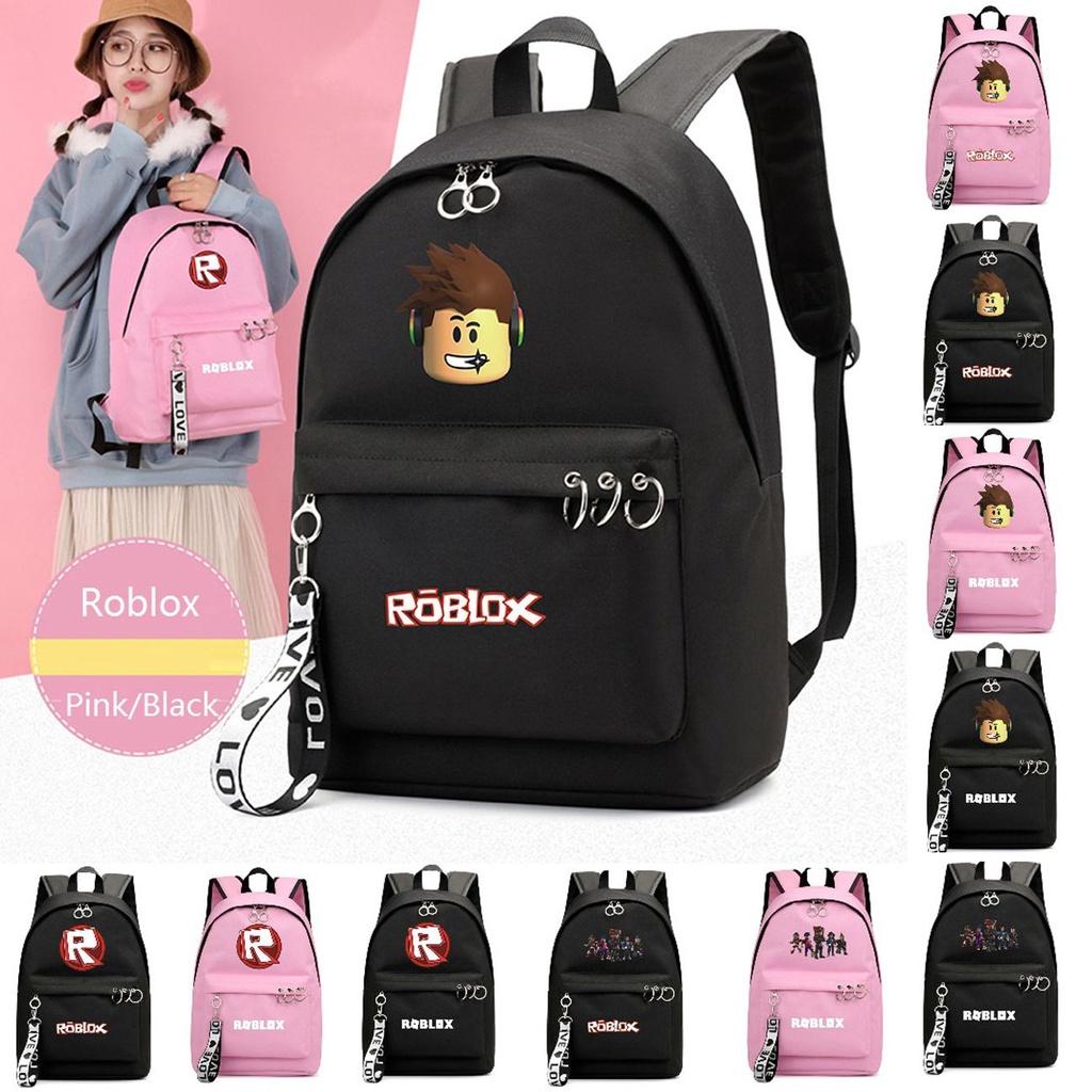Fashionable Roblox Backpack For Students With Firm Canvas Cloth And Smooth Zipper