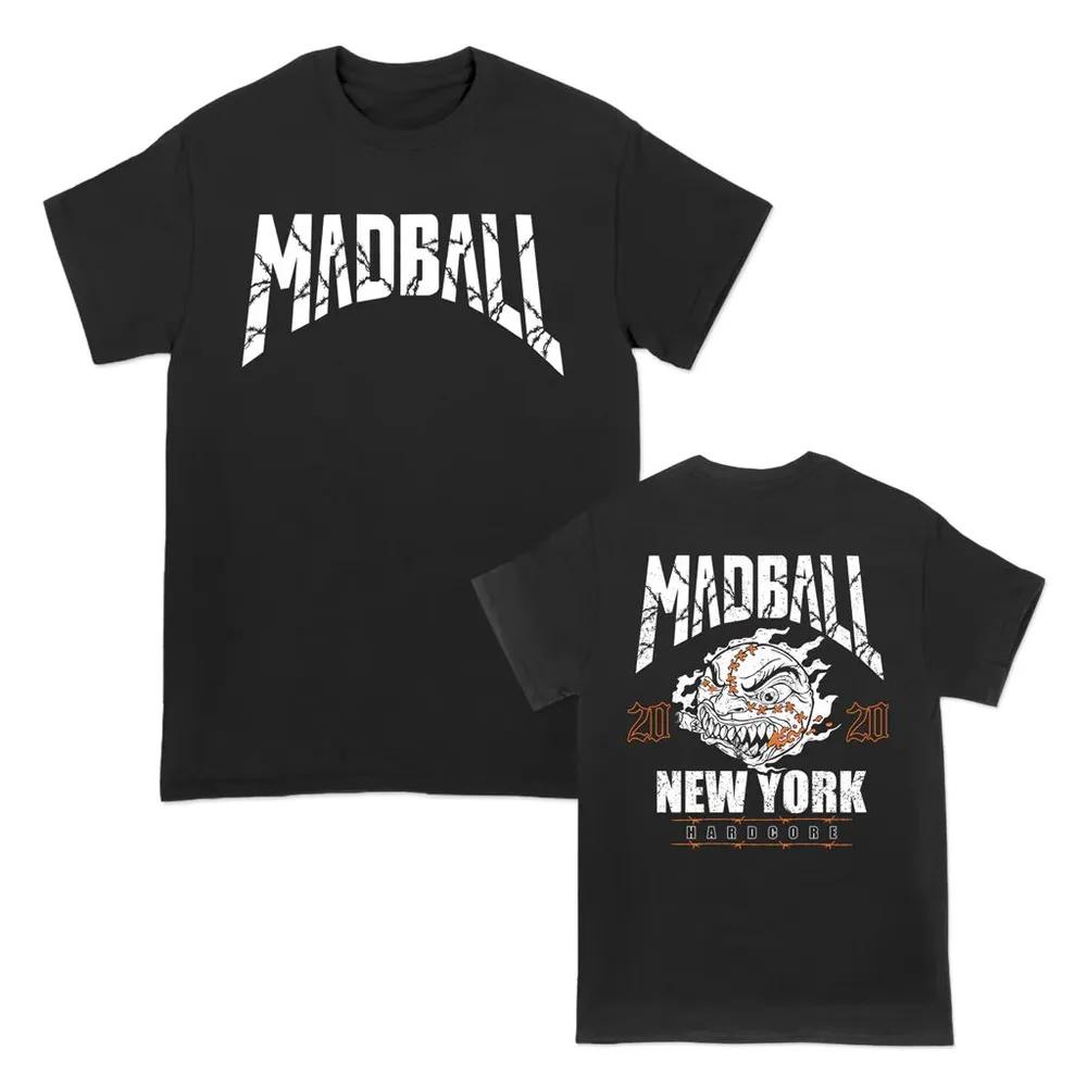 Unisex Short Sleeve Crew Neck Cotton T Shirt Madball Barbed Wire Shield XL