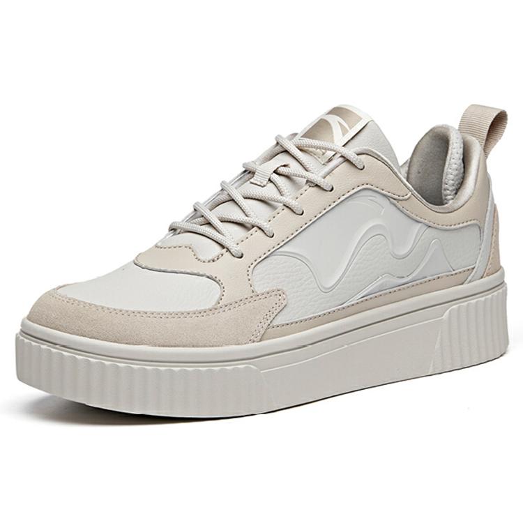 New Anta Life Collection Coverage Slip Resistant Waterproof Abrasion Resistant Low Top Skateboard Shoes Men's Gray 912018050-3