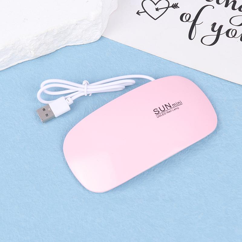 

Мини-лампа для ногтей 6 Вт УФ светодиодная для сушки гель-лака розовая белая машина для сушки ногтей портативный USB-кабель домашний инструмент для сушки ногтей для гель-лака розовый