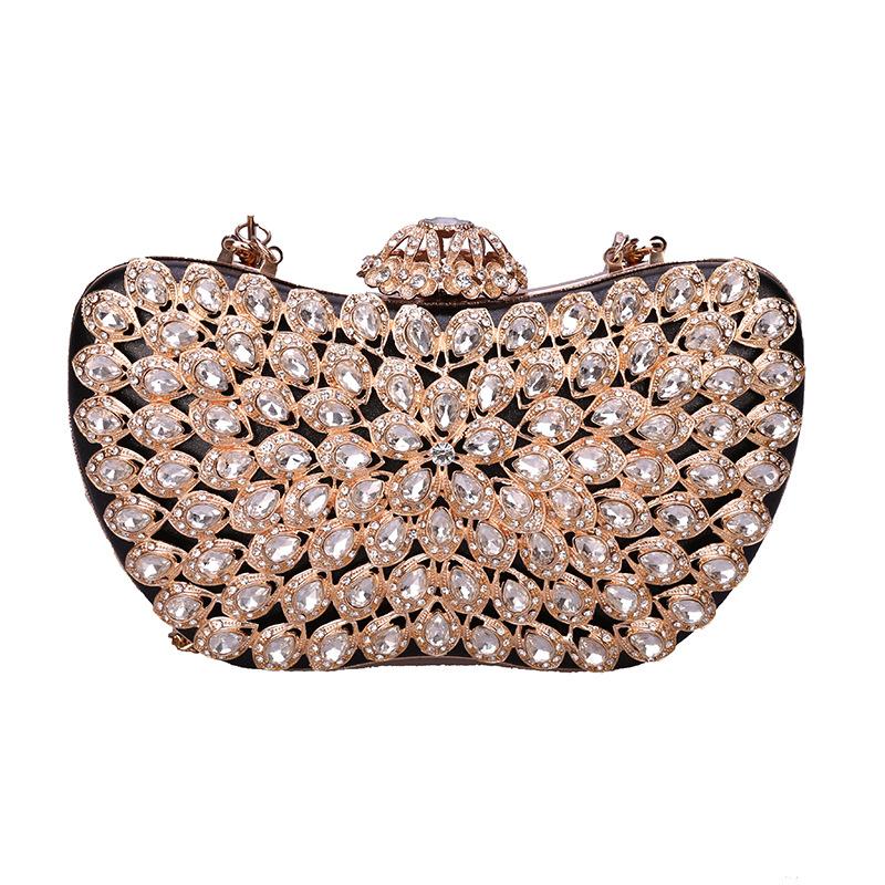 Summer popular women's diamond-encrusted bag chain shoulder messenger bag dinner clutch bag