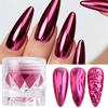 Xiaomi 1 Jar Hot Pink Chrome Nail Powder Metallic Mirror Nail Art Pigment Dust Shiny Rose Gold Manicure Nail Art Glitter Decorations