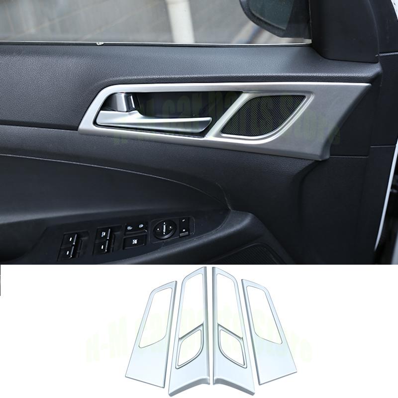 For Hyundai Tucson 2015-2018   Carbon Fiber Interior Stickers Window Lift Switch Button Panel Switch Trim