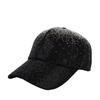 New Light Luxury Full Diamond Contrasting Color Baseball Cap Sunscreen Sun Hat Showing Face Small Versatile Rhinestone Hat Vacation Hat