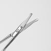 Ruyi Beauty Stainless Steel Small Scissors: Pointed & Round Tips for Eyebrows and Nose Hair Grooming.