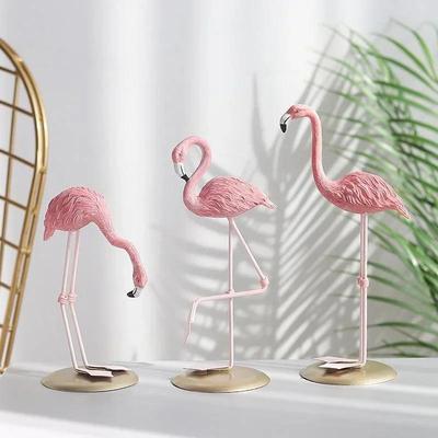 Home Fashion Dekoration Kreative Harzfiguren Handwerk Ins Flamingo Ornament Wohnzimmer Desktop Dekor Schreibtisch Rosa Miniaturen