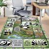 1PC Panda Life Non-Slip Floor Carpet, Office, Family, Bedroom, Studio - Large Area Rug, Vibrant Colors, Longlasting Material-C0471