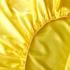 Solid Color Fitted Sheet Satin Rayon High-End Mattress Cover Elastic Band Sheets Sale Bed Sheet