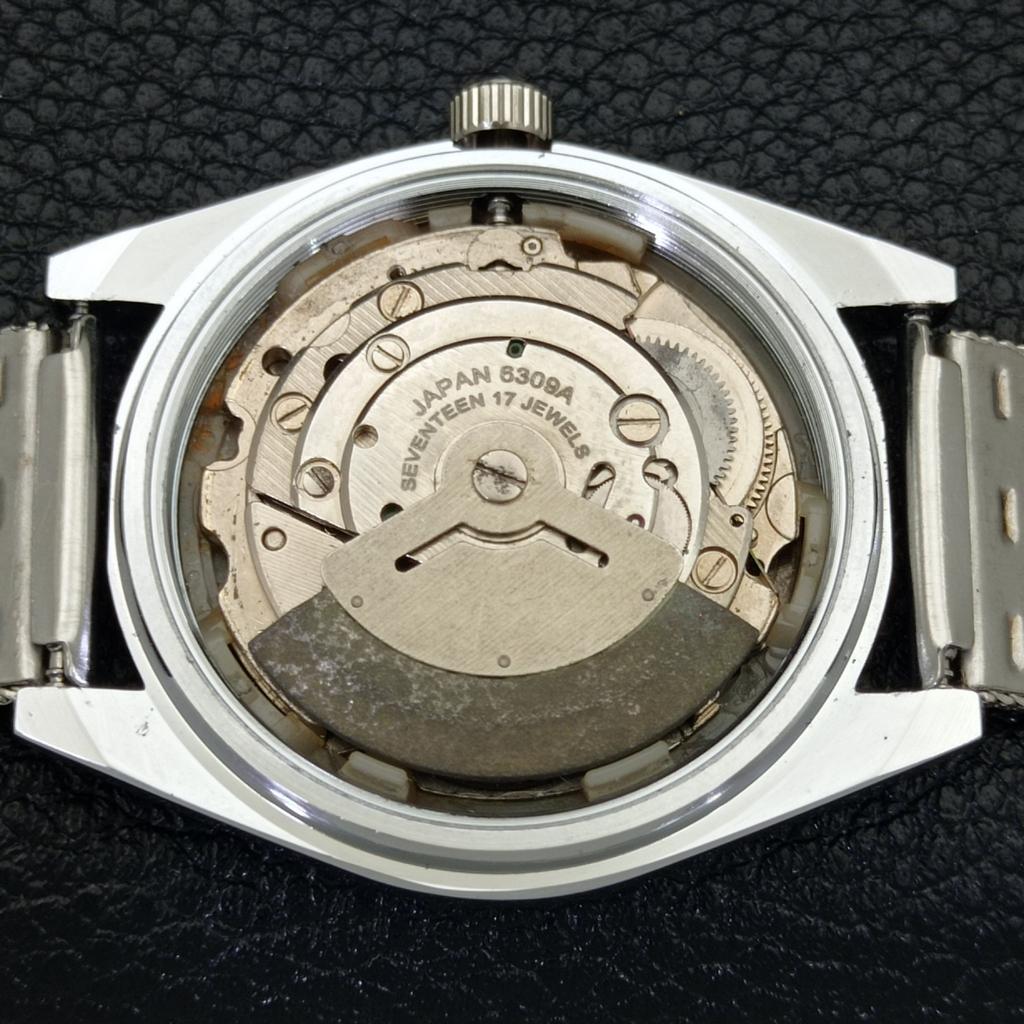 REFURBISHED AUTOMATIC SEIKO 5 MENS WATCH JAPAN MADE BLACK DIAL CUSTOM a440071-2 QV90-a440071