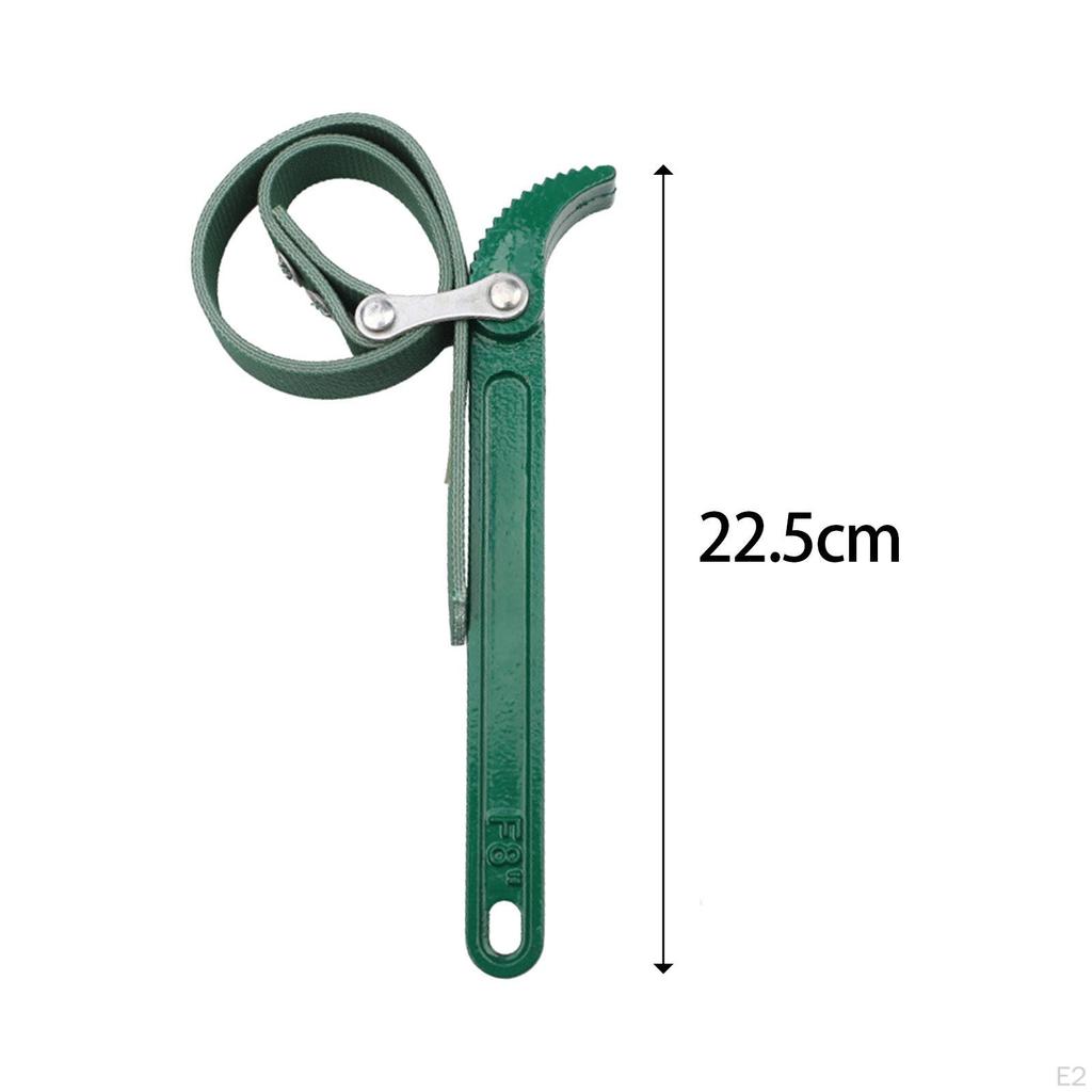 Strap Wrench Engine Opener High Carbon Steel Handle Auto Tools Multipurpose Removal