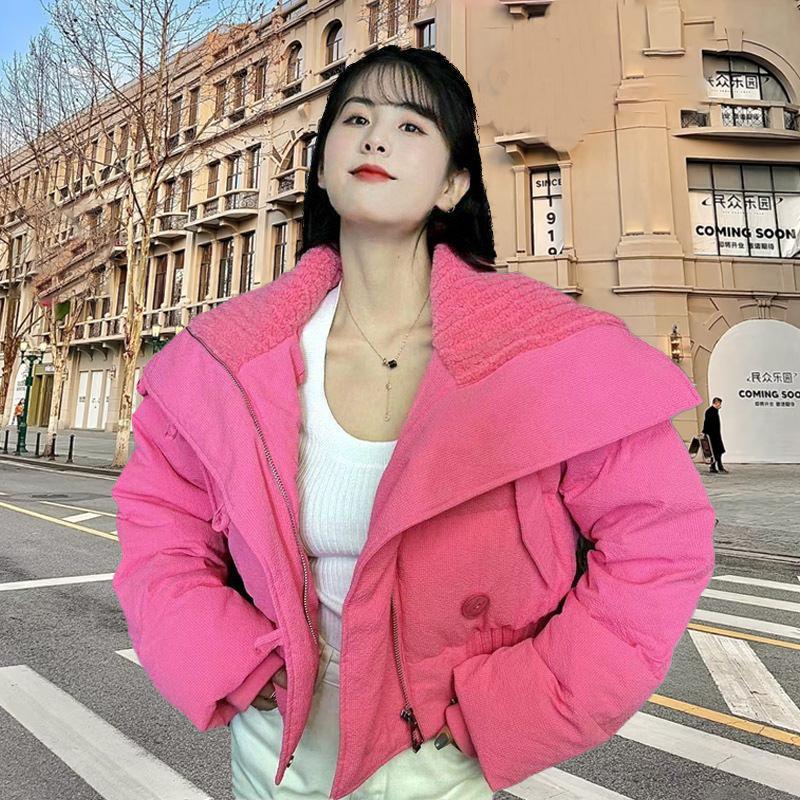 Clearance down jacket women's short Pinghu duck down thickened new winter women's fashion Xiaoxiangfeng jacket