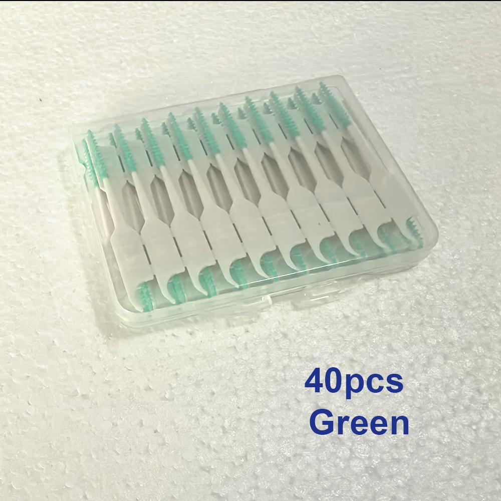 40 120 150 200 Pcs Silicone Interdental Brush Soft Tooth Cleaning Between Teeth Dental Brace Toothpick