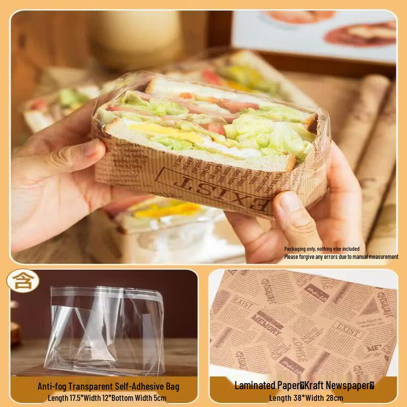 Youluo Food Grade Transparent Anti-Fog Sandwich Bags