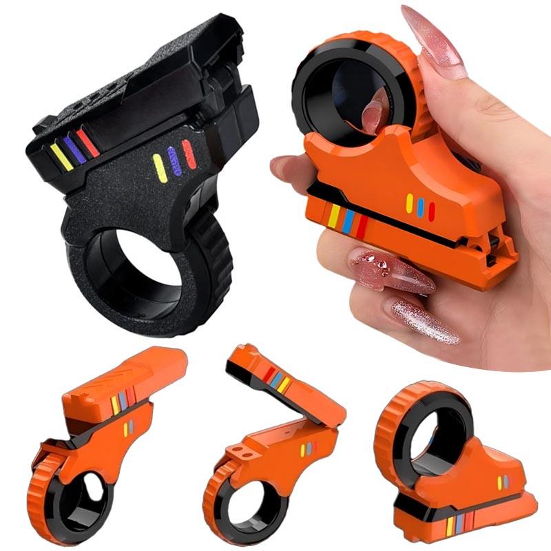 Rotary Finger Sliders Fidget Toys Office Pressure Relief Slider Ratchet Finger Fidget 3D Printed Fidegt Toys Fingertip Textured