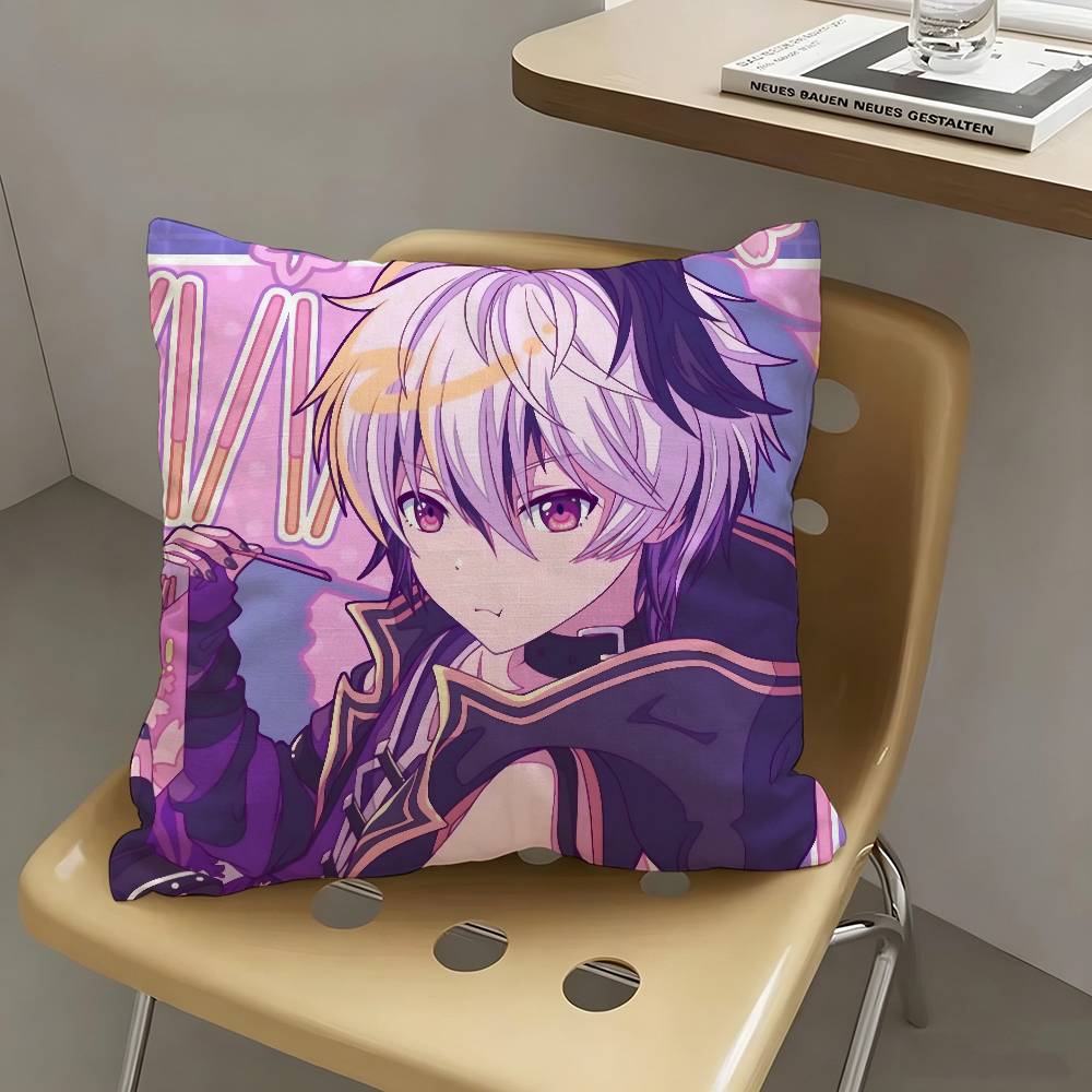 1pc Singer V-V4 Flower Laser Pillow Case Fashion Square Pillowcase Bedroom Sofa Room Ins Decoration Leisure
