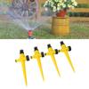 4pcs Garden Sprinklers Professional Efficient 360 Degree Automatic Rotating Lawn Sprinkler for Yard Patio Outdoor Garden