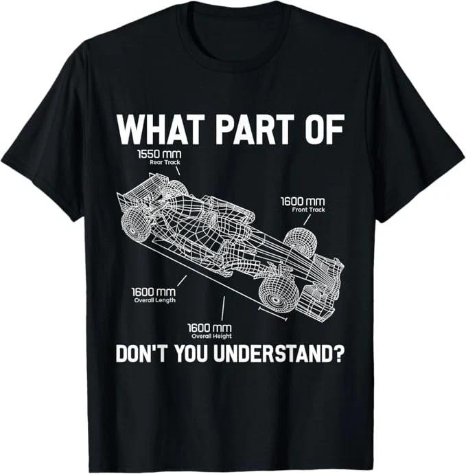 Unisex Adult Casual Graphic What Part Of Don t You derstand Race Ca... M