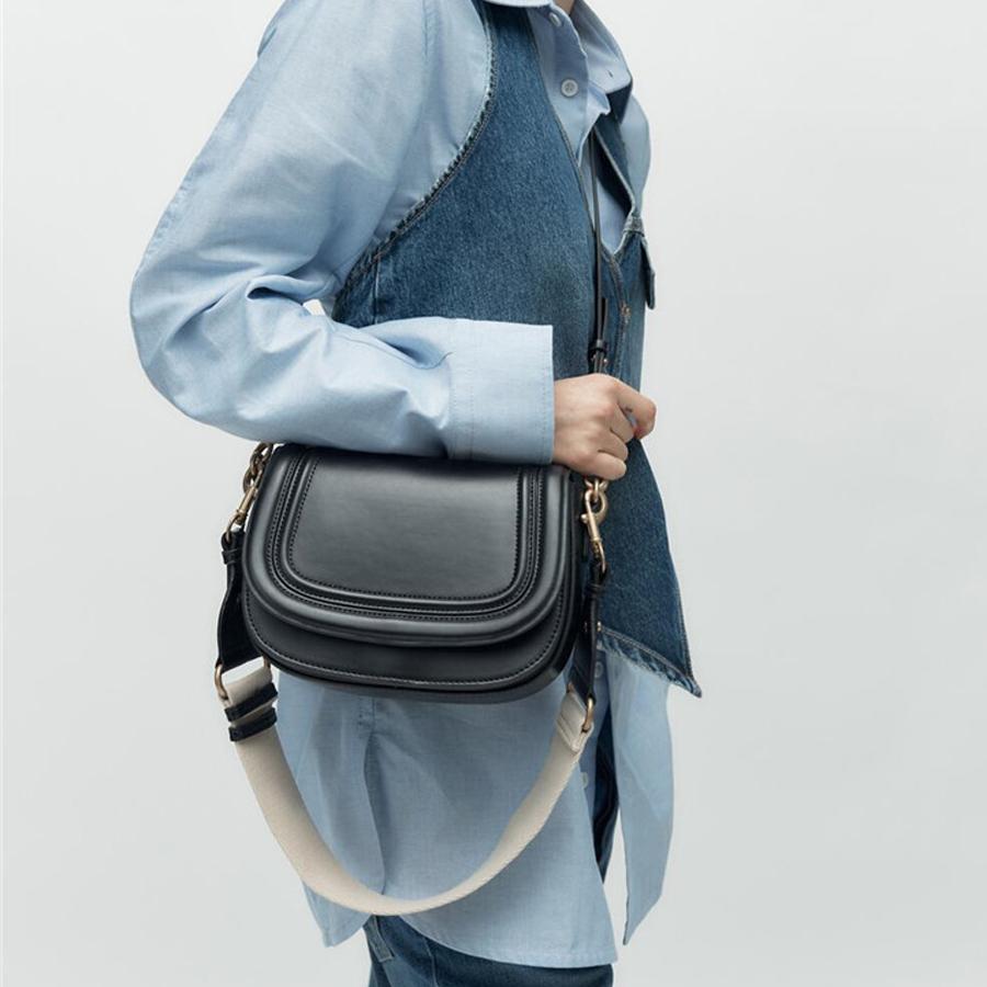 Moda Pequena Bolsa de Aba Alça Larga Bolsas de Ombro de Sela Pu Couro Artificial Bolsa Crossbody Tendência Pequenas Bolsas de Telefone
