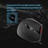 KOCAN Gaming Vertical Optical Ergonomic Black T-50 Mouse, Wired, 9-Key Mouse, 6-Gear DPI, Design,