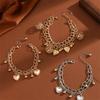 Ciondolo Sfera Vuota Accessori Amore Gioielli Bracciale Multistrato Personalizzato con Catena di Estensione