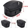 Motorcycle Seat Bag Tail Bag Saddlebags Waterproof Luggage Bag Multi Functional PU Leather Motorbike Helmet Bag Storage
