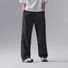 Li Ning CF Casual Straight Leg Knitted Sports Pants With Logo Women Bottoms Black AYKU628-4